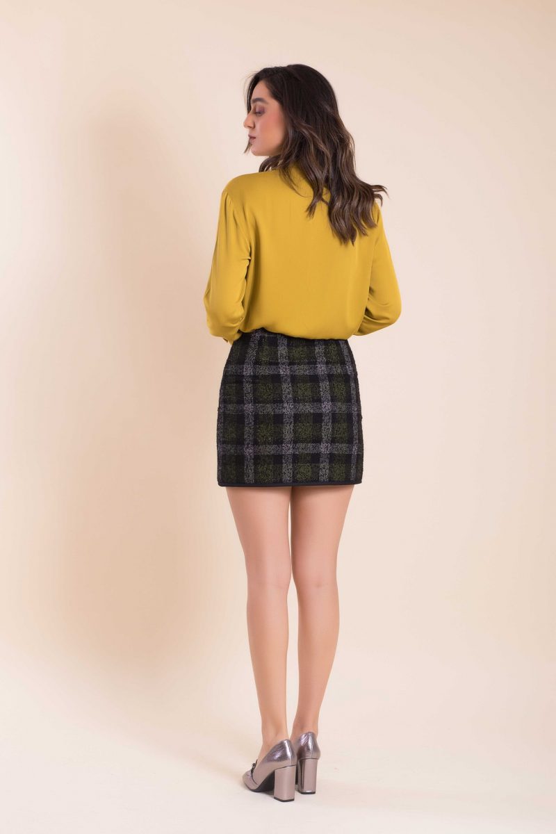 Checkered Suit Mini-Skirt SYCAMORE ...