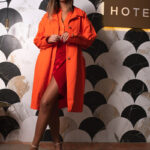 Adela Orange Trench