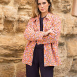 Kenia Orange Floral Jacket